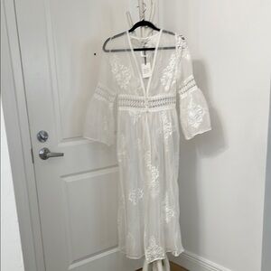 NWT Elegant White Lace Dress/cover up